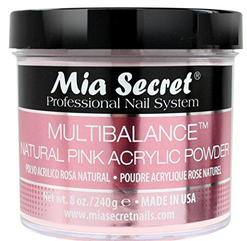 Mia Secret Acrylic Nail Powder Multibalance Natural Pink 8 Ounce - BeesActive Australia