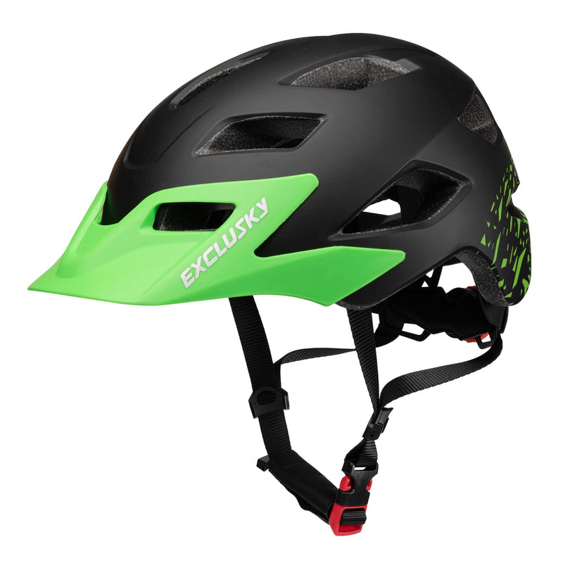 Kids Helmet, Exclusky Kids Bike Helmet Adjustable Safety Lightweight Children Bicycle Helmet for Kids Skating Cycling Scooter Boys and Girls Bicycle Helmets Ages 5-14 Black - BeesActive Australia