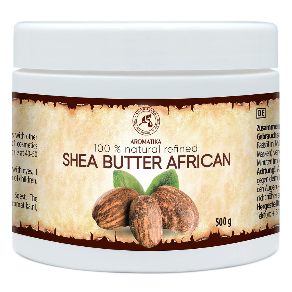 Refined Shea Butter 17.6 oz - 500 g - Ghana - 100% Natural & Pure Shea Butter for Body Care - Hair - Face - Body Butter - Butyrospermum Parkii - BeesActive Australia