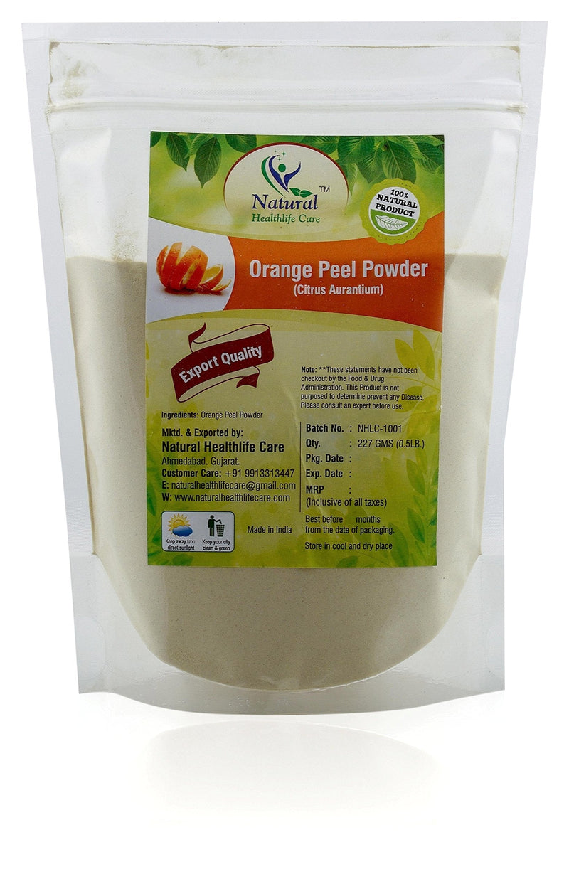 100 % Natural Orange Peel (Citrus Aurantium) Powder For Skin Face Skin Whitening by Natural Healthlife Care 227 g / 8 OZ / 1/2 lb - BeesActive Australia
