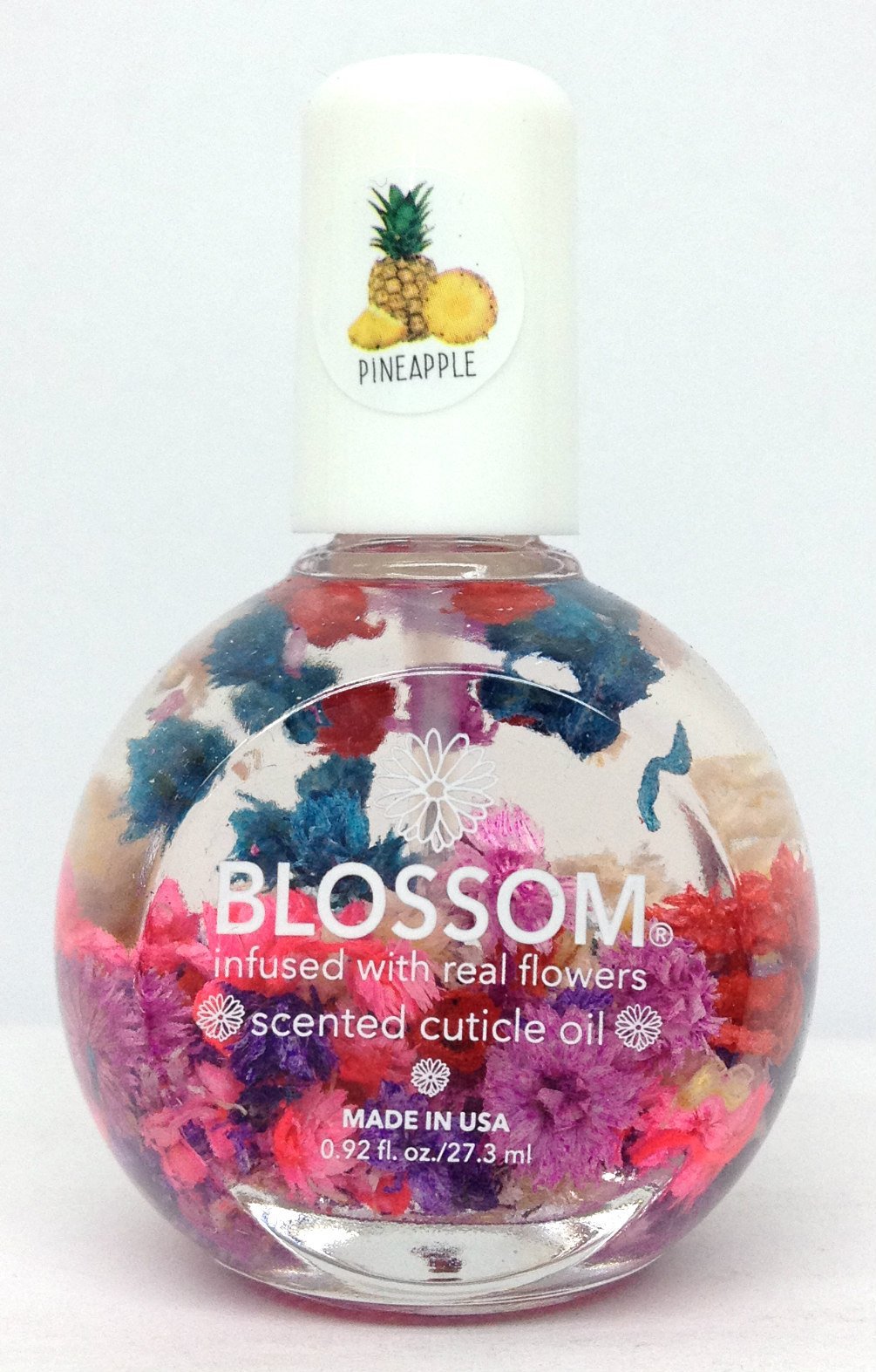 Blue Cross - Blossom - Cuticle Oil with Real Flowers 1fl.oz -Pick Your own Scent (Pineapple 1 fl.oz) - BeesActive Australia