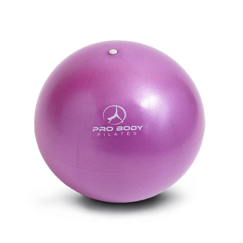 ProBody Pilates Mini Exercise Ball - 9 Inch Small Bender Ball for Stability, Barre, Pilates, Yoga, Balance, Core Training, Stretching and Physical Therapy with Workout Guide Purple - BeesActive Australia