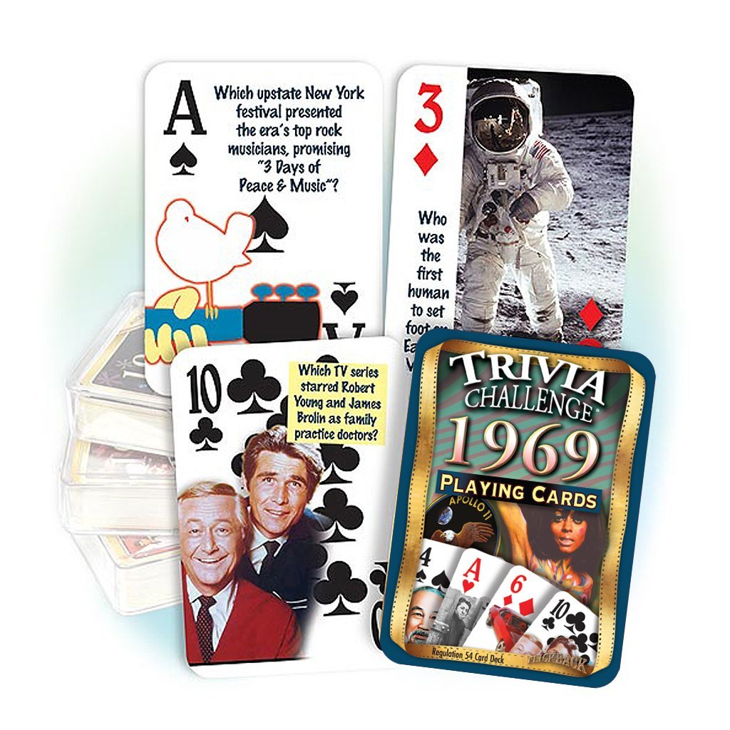 [AUSTRALIA] - Flickback 1969 Trivia Playing Cards Birthday Gift 