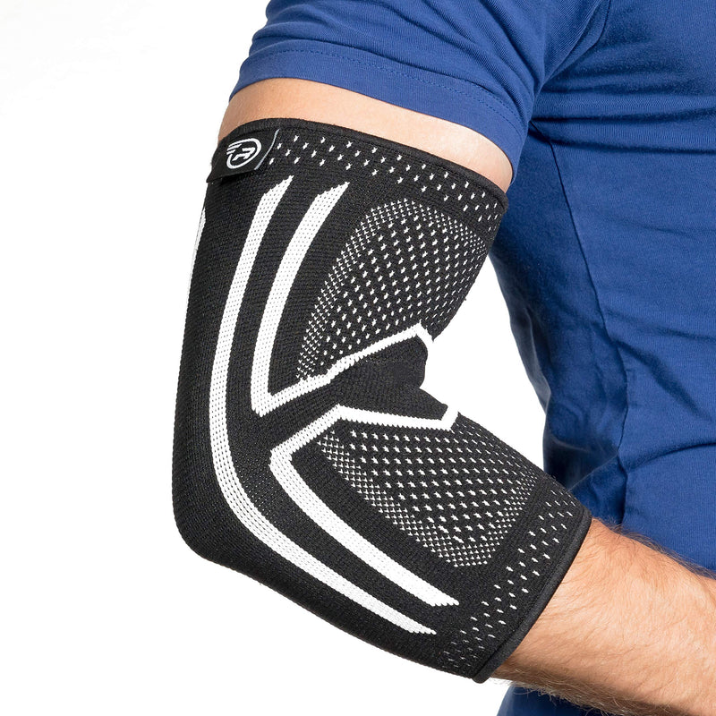 Elbow Compression Sleeve for Men & Women | Forearm & Elbow Sleeve for Weightlifting, Workout, Exercise, Golf & Tennis | Elbow Brace for Tendonitis, Arthritis, Bursitis, & Pain Relief Black Large - BeesActive Australia