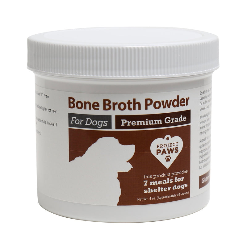 Bone Broth for Dogs with Powdered Elk Antler and Bone - Collagen and Mineral Rich Food Topper for Dogs - Whole Food Superfood Powder Multivitamin for Dogs - 4 oz - BeesActive Australia