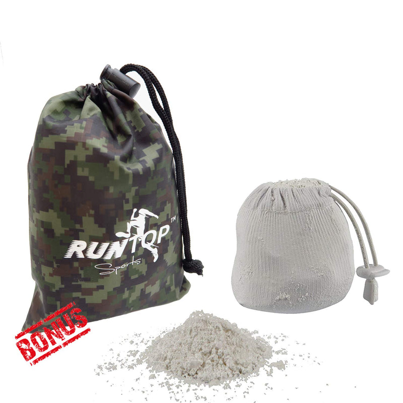 RUNTOP 2.4OZ Refillable Magnesium Carbonate Gym Chalk Ball for Weight Lifting Cross Fitness Training WODS Gymnastics Rock Climbing Powerlifting Workout No Slip - BeesActive Australia