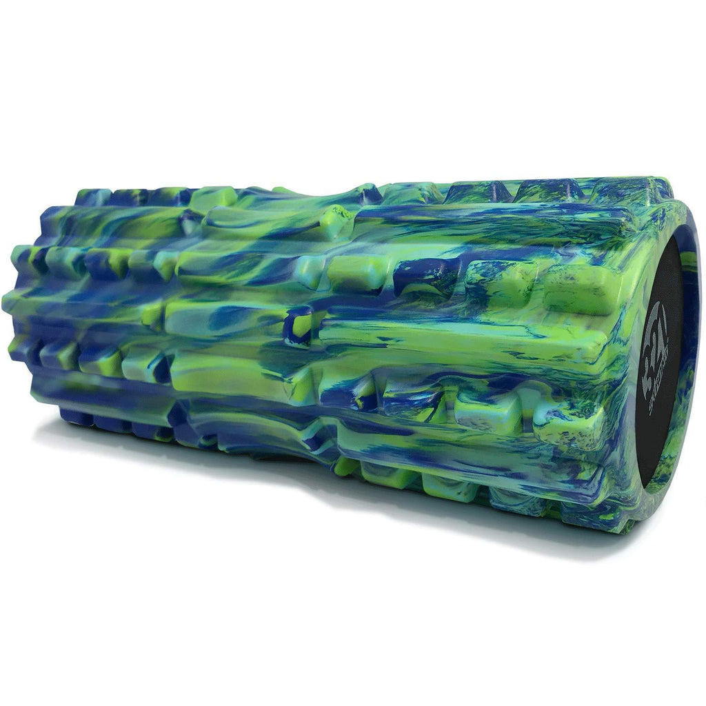 321 STRONG Foam Roller - Extra Firm High Density Deep Tissue Massager with Spinal Channel Alien - BeesActive Australia