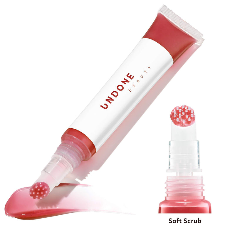 Moisturizing Sheer Balm Lip Tint with Exfoliating Tip for Gentle Dry Skin Removal - UNDONE BEAUTY Lip Life. Natural Shea, Jojoba & Rose Hip for Lip Smoothing. Tinted Non-Sticky Gloss. BEIGE - BeesActive Australia