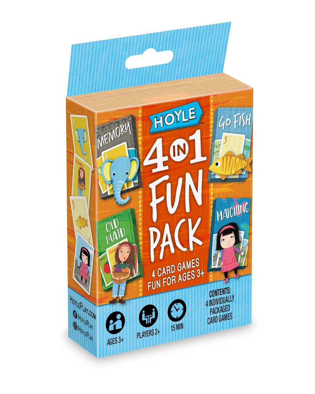 Hoyle 6 in 1 Fun Pack - Kids Card Games - Ages 3 & Up - Memory, Go Fish, Crazy Eights, Old Maid, Matching, Slap Jack Hoyle 4 in 1 Fun Pack - BeesActive Australia