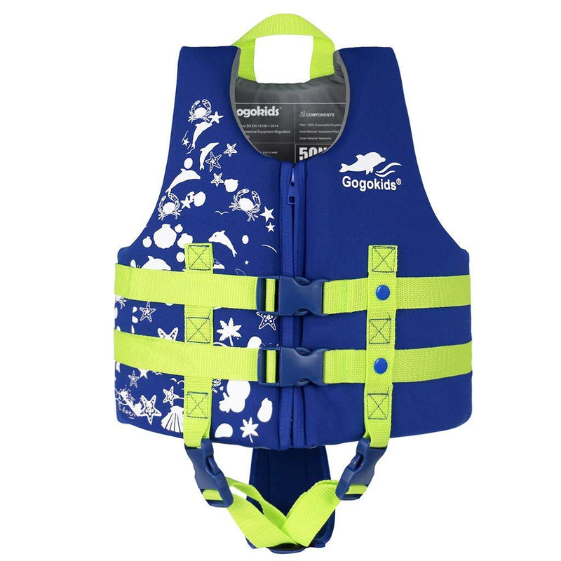Gogokids Kids Swim Vest Life Jacket - Boys Girls Floation Swimsuit Buoyancy Swimwear Small Blue - BeesActive Australia
