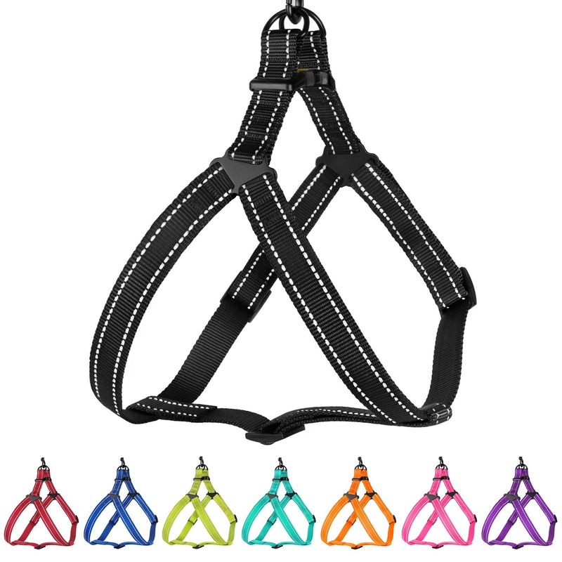 CollarDirect Reflective Dog Harness Step in Small Medium Large for Outdoor Walking, Comfort Adjustable Harnesses for Dogs Puppy Pink Black Red Purple Mint Green Orange Blue - BeesActive Australia