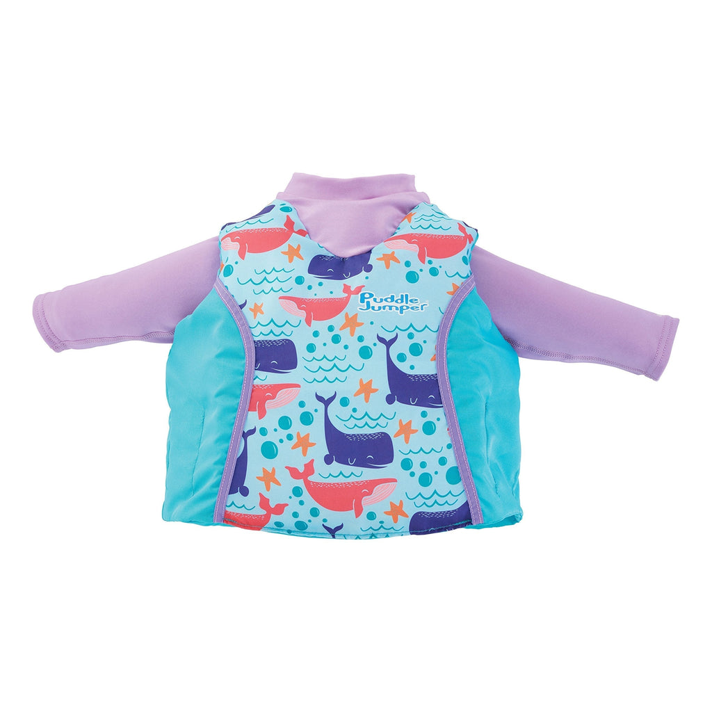 STEARNS Puddle Jumper Kids 2-in-1 Life Jacket and Rash Guard, Whales, One Size - BeesActive Australia