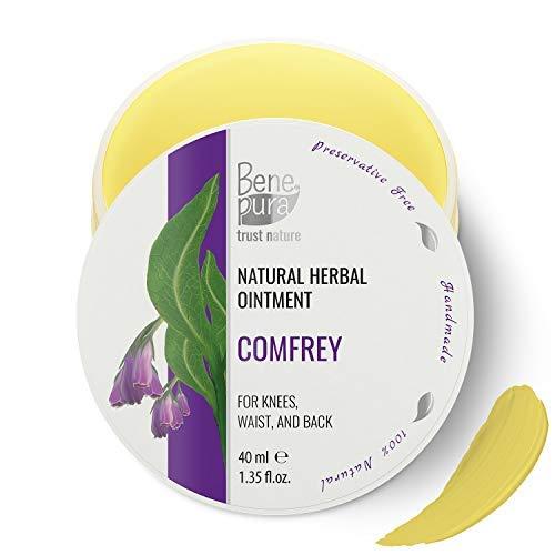 BenePura Natural Comfrey Ointment 40 ml, Cold Pressed Oil Extract, 100% Pure Natural Concentrate - Handmade in the EU - BeesActive Australia