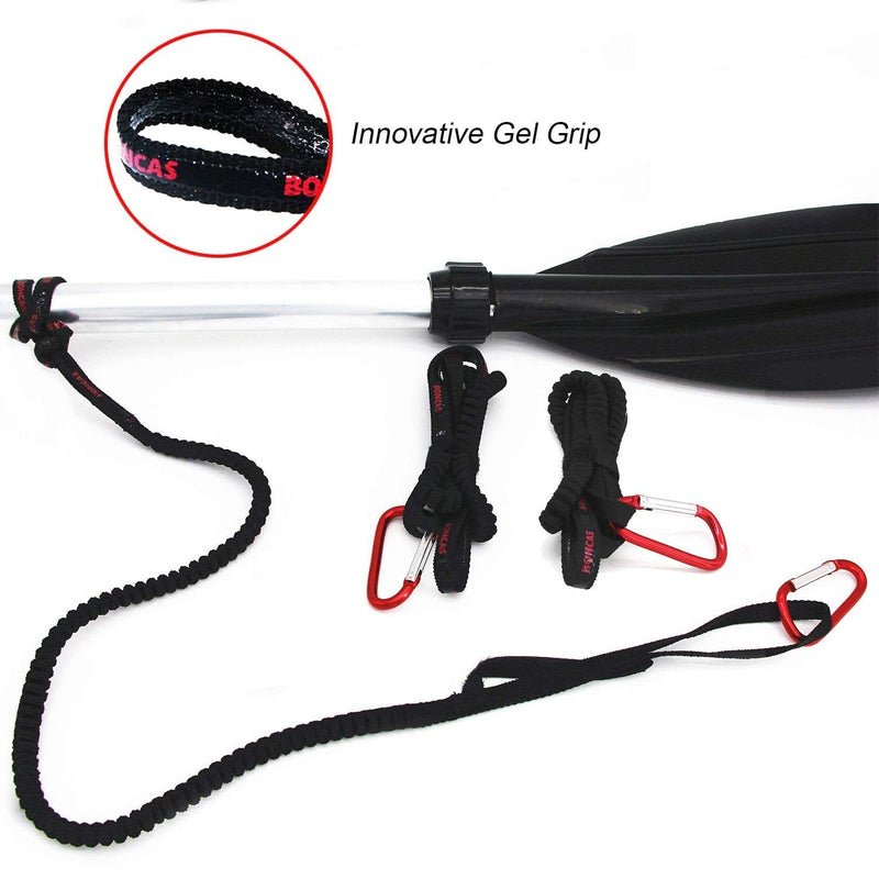 Paddle Leash Safety Rod Bungee Rod Holder Gripping Gear Leash with Innovative Gel Grip to The Paddle or Rod for Kayaking, Canoeing 3 Pack - BeesActive Australia