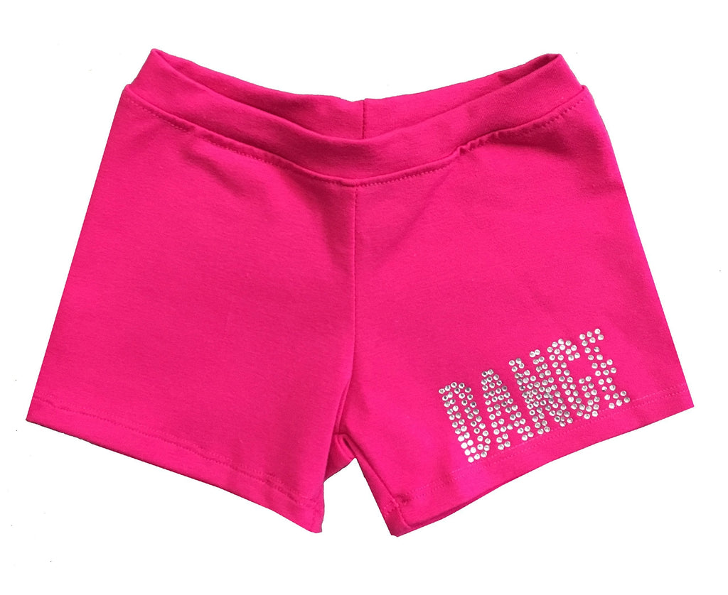 [AUSTRALIA] - Tia's Dancewear Girl's Raspberry with Crystals Boyshorts Small 