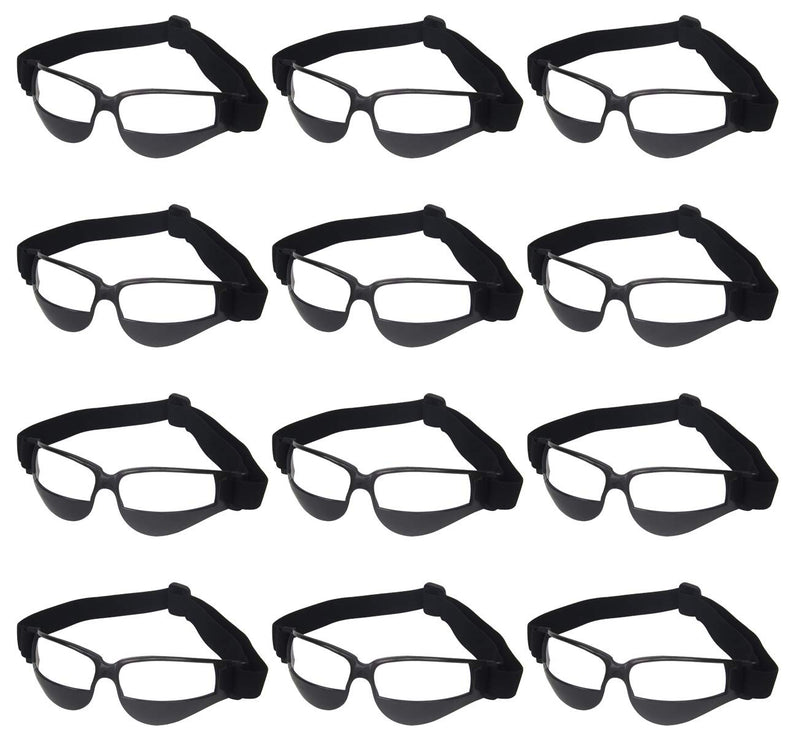 Pack of 12 Basketball Dribbling Glasses No Look Eye Goggles Dribble Specs Team Training Aid Sports Equipment - BeesActive Australia