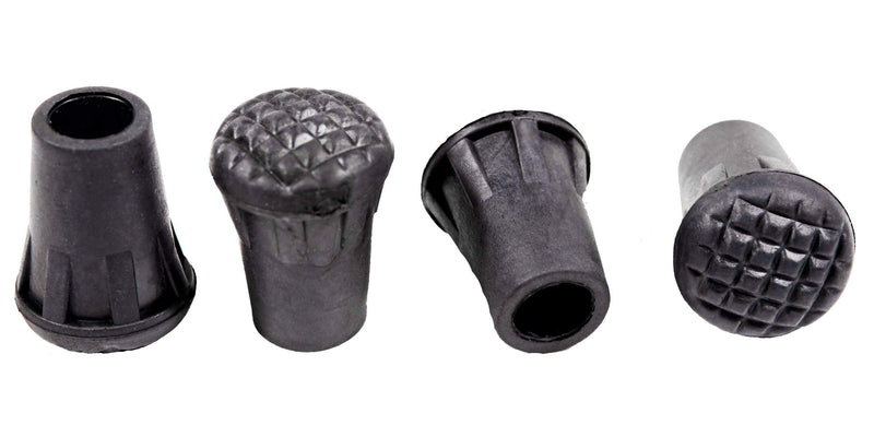 Mons Peak IX Trekking Hiking Walking Poles Rubber Tips (4-Pack) Replacement Tip Protectors - BeesActive Australia