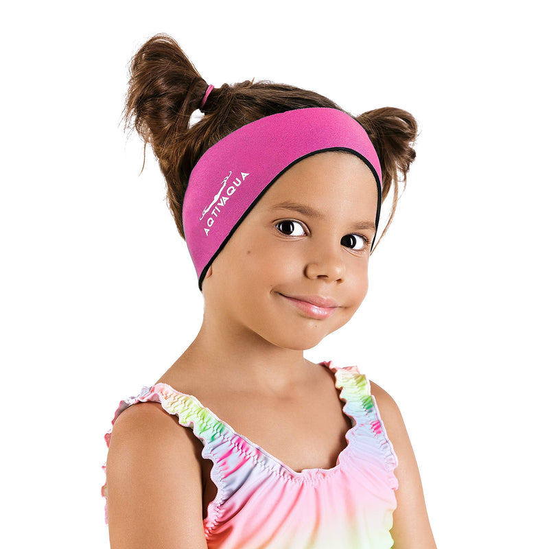 Swim Headband - Ear Protection Band // Keep Earplugs in (Color Red, Size Large - Fits Head Size Range 18.5" - 23") - BeesActive Australia