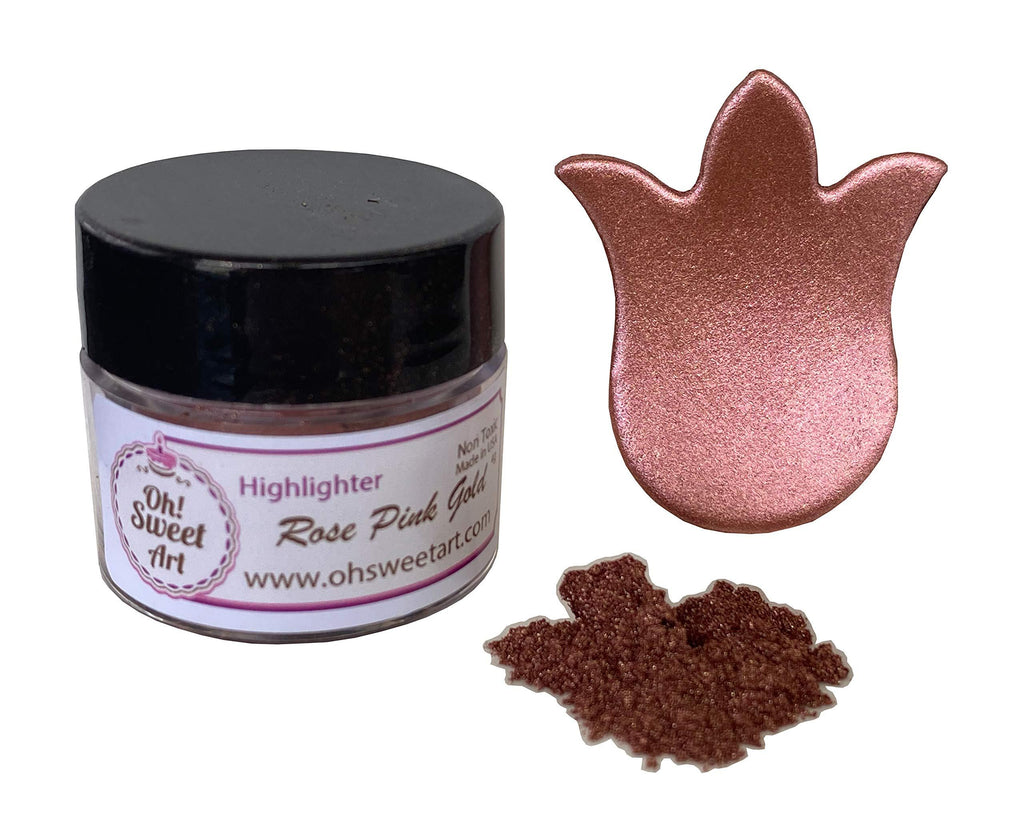 Rose Pink Gold Highlighter Dust (4 Grams Net. Container) by Oh Sweet Art Corp - BeesActive Australia
