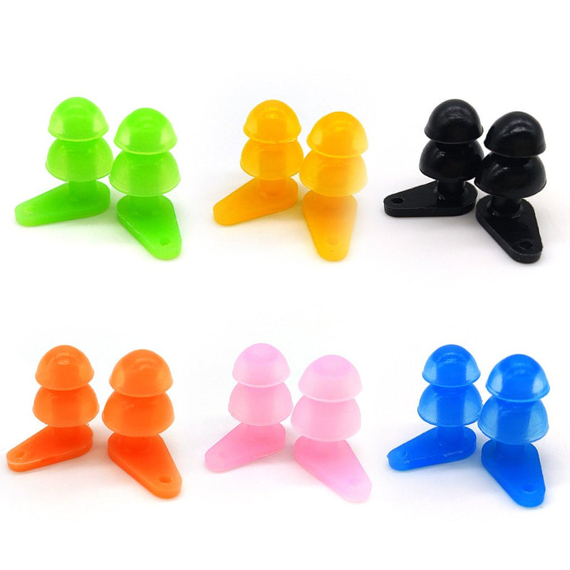 6 Sets Waterproof Kids Swimming Earplugs with Case Package, Protect Children's Ears in Water Shower - BeesActive Australia