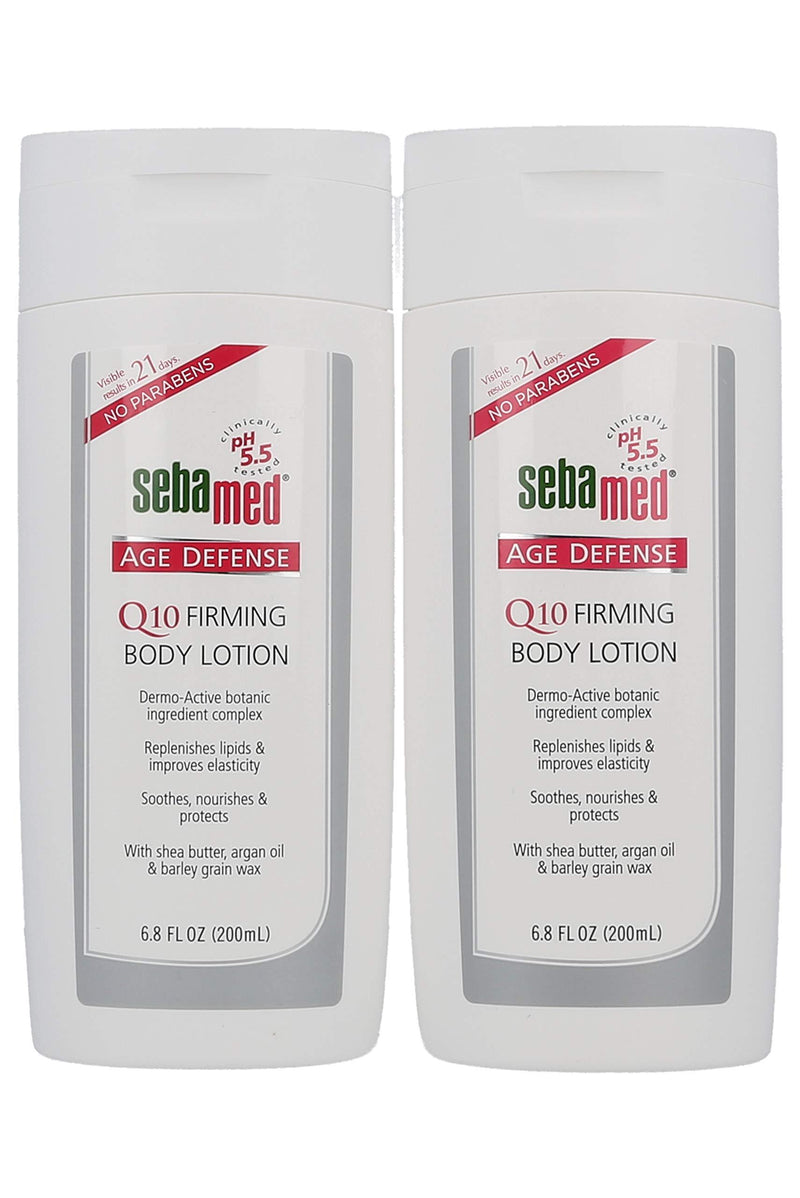 Set of 2 Sebamed Age Defense Q10 Firming Body Lotion Anti-Aging Moisturizer With Shea butter and Argan Oil 6.8 Fluid Ounces (200 Milliliters) Value Pack 2 Pack - BeesActive Australia