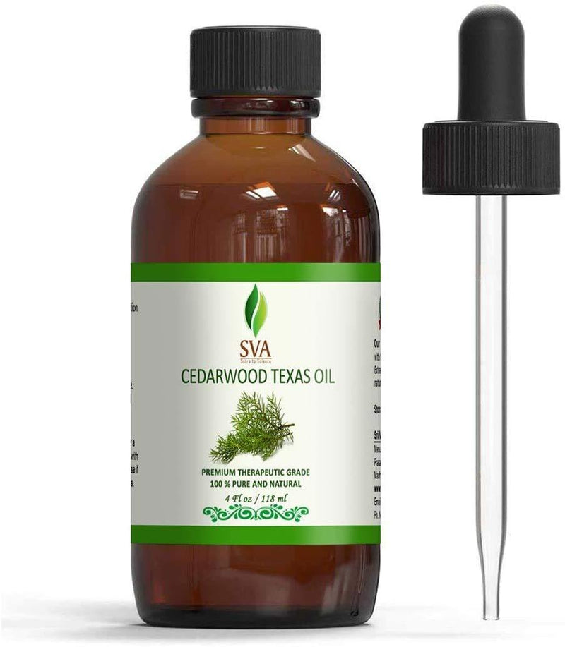 Cedarwood Texas Essential oil 4 oz(118 ml) 100% pure Therapeutic Grade by SVA ORGANICS - BeesActive Australia