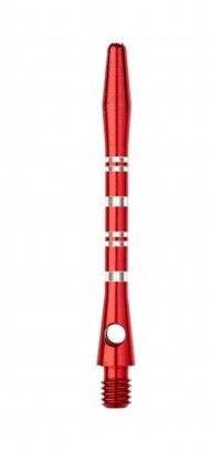 US Darts - red Striped Aluminum Dart Shafts - 3 Sets (9 shafts), 2BA Medium (2 inch), O'rings - BeesActive Australia