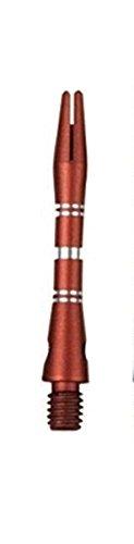 [AUSTRALIA] - US Darts - red Striped Aluminum Dart Shafts - 3 Sets (9 shafts), 2BA Short (1 1/2 inch), O'rings 