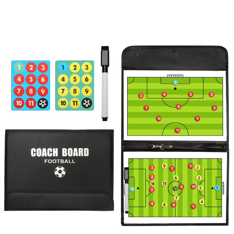 PhantomSky Portable Professional Soccer/Football Magnetic Tactics Board Coaching Board with Marker Pieces,Pen and Eraser (Size: 53cm x 31cm) - BeesActive Australia