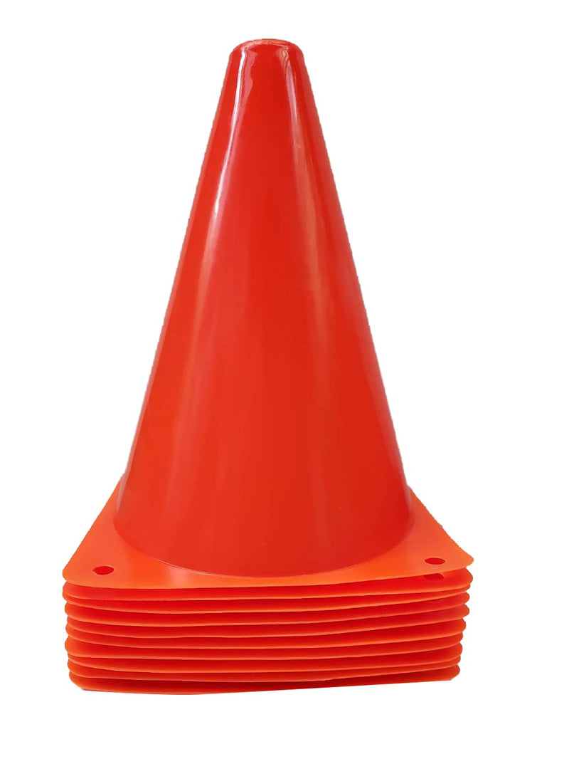 WOWGEEK 7 Inch Plastic Sport Training Traffic Cone 10 Traffic Safety Cones Sign Sport Soccer Football Training Cones Orange - BeesActive Australia