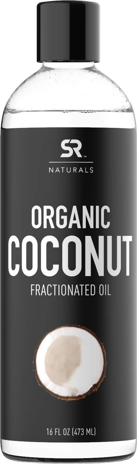 Organic Liquid Coconut Oil for Skin, Massage & Aromatherapy ~ 100% Organic Certified & Non-GMO Verified Fractionated Coconut Oil (16oz Bottle with Pump) 16 Fl Oz (Pack of 1) - BeesActive Australia