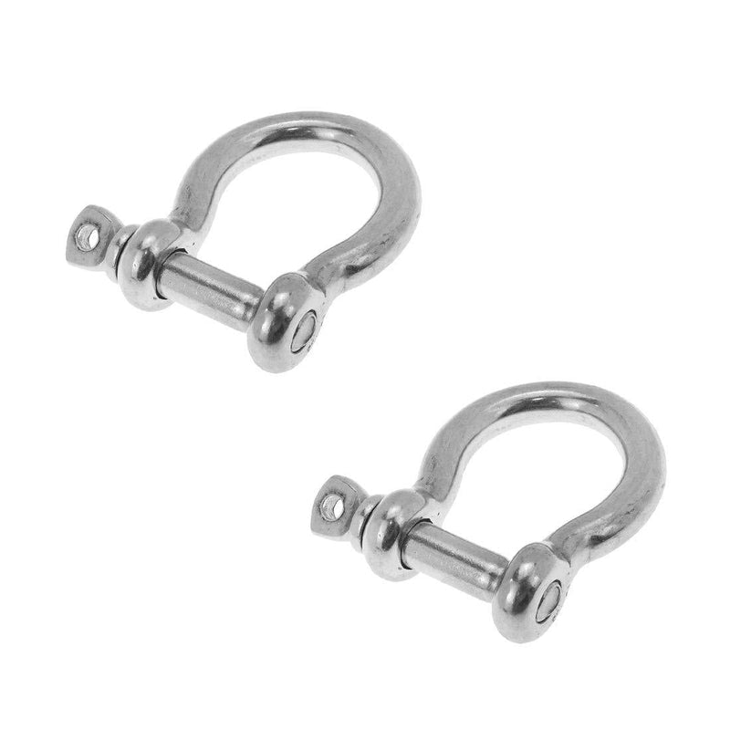 [AUSTRALIA] - Rannb Anchor Shackle 304 Stainless Steel Screw Pin Bow Shackle 10mm 3/8" - 2pcs 
