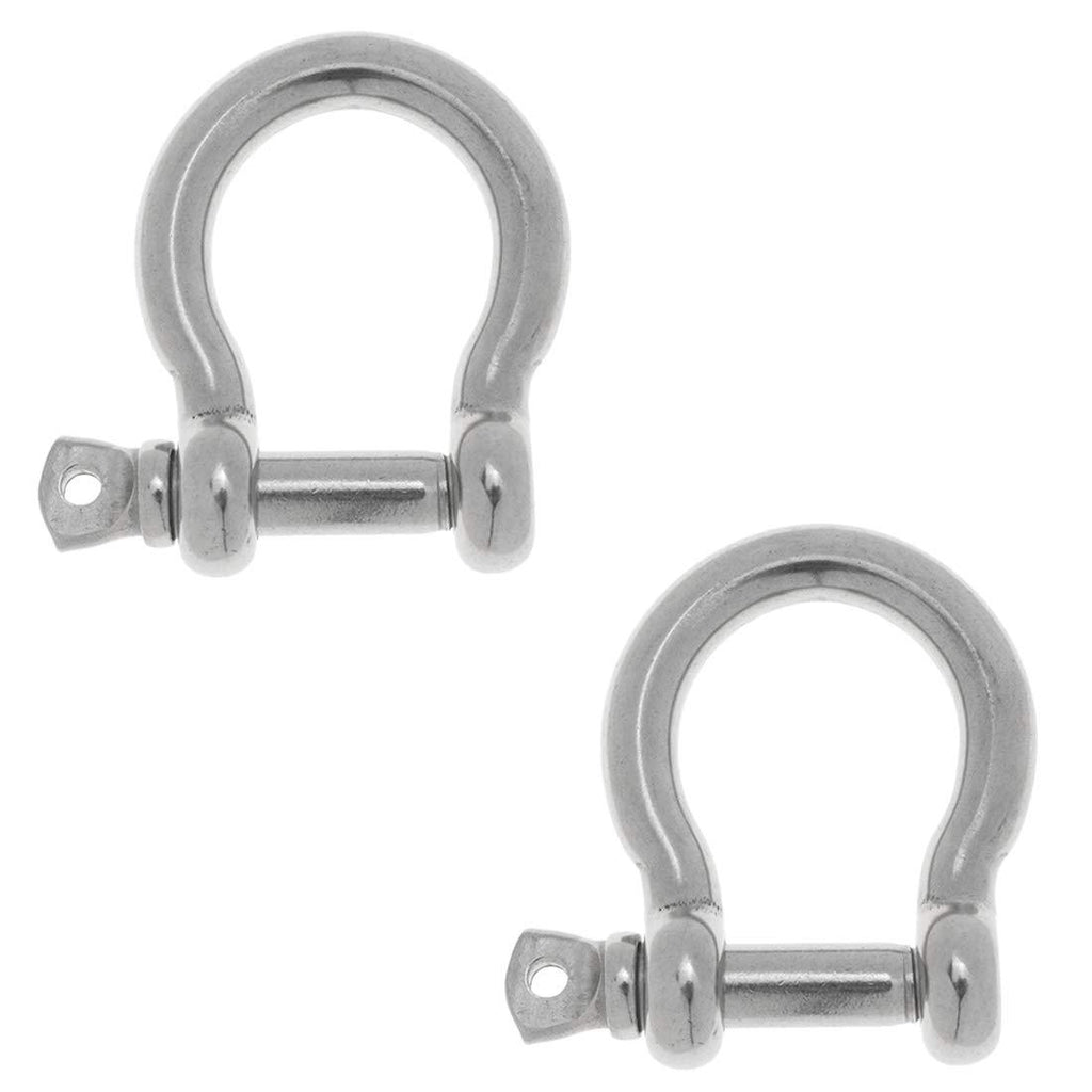 [AUSTRALIA] - Rannb Screw Pin Anchor Shackle 1/2"/12mm 304 Stainless Steel D Ring Shackle - 2pcs 