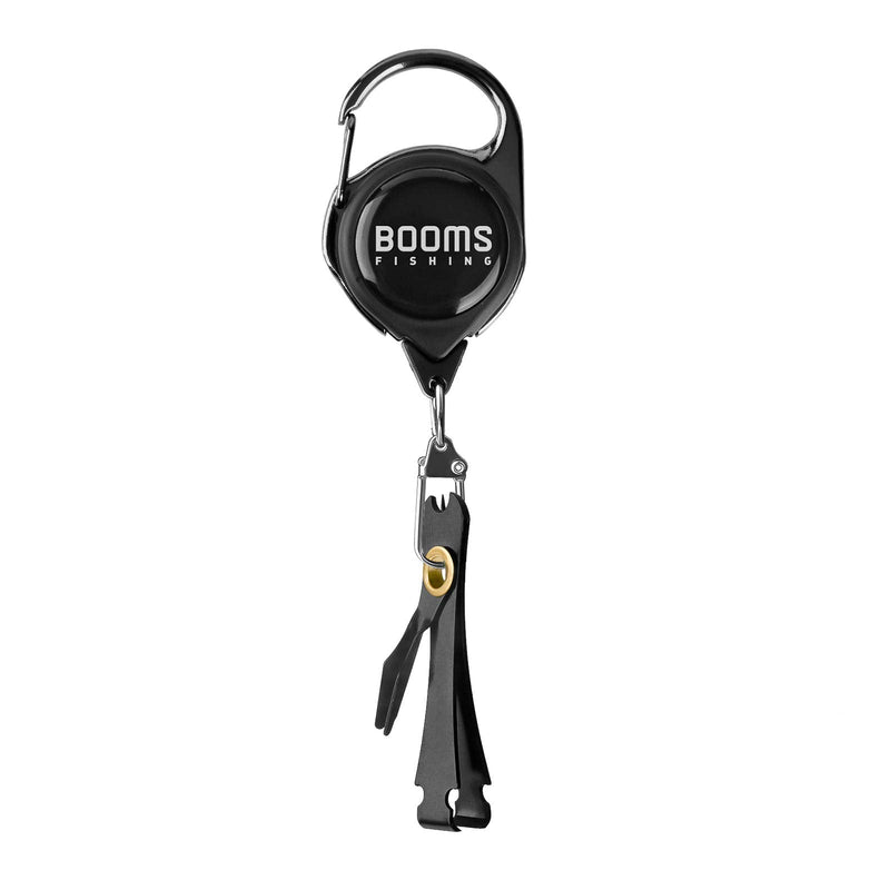 Booms Fishing FC2 Fishing Knot Tying Tool, Fly Fshing Line Cutter, Fishing Clippers with Retractor Black - BeesActive Australia