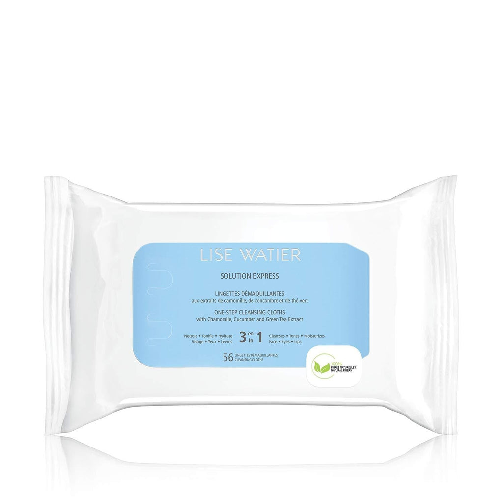 Lise Watier Solution Express One-Step Cleansing Cloths, 56 cloths - BeesActive Australia