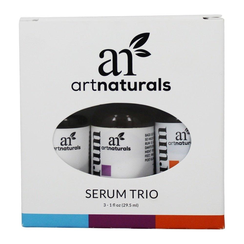 artnaturals Anti-Aging-Set with Vitamin-C Retinol and Hyaluronic-Acid - (3 x 1 Fl Oz / 30ml) Serum for Anti Wrinkle and Dark Circle Remover – All Natural and Moisturizing - BeesActive Australia