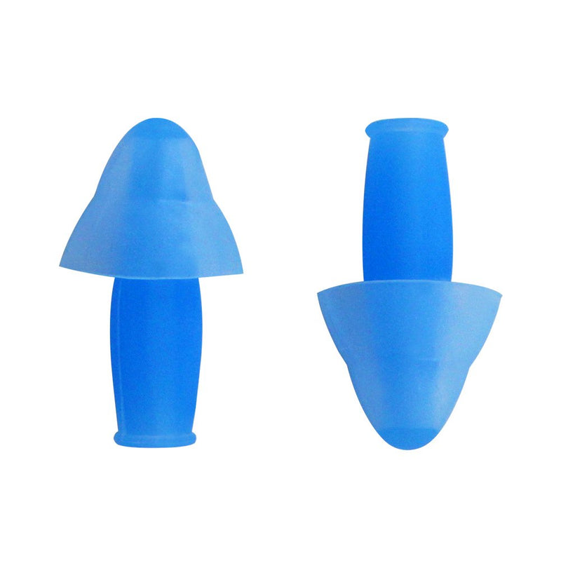 LANE4 Accessories – Sporty Ear Plugs with Storage Case, Chlorine-Proof Waterproof, Soft Comfortable Lightweight Reusable, Unisex for Adults Men Women Children IE-E0160 Blue - BeesActive Australia