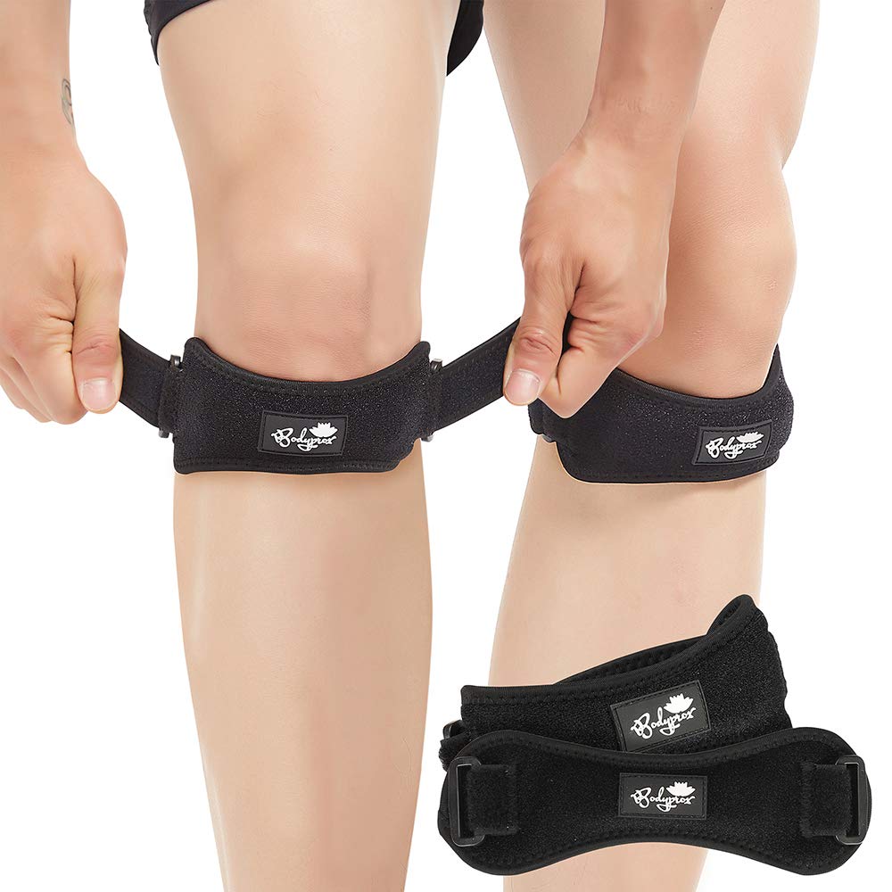 Patella Tendon Knee Strap 2 Pack, Knee Pain Relief Support Brace Hiking, Soccer, Basketball, Running, Jumpers Knee, Tennis, Tendonitis, Volleyball & Squats - BeesActive Australia