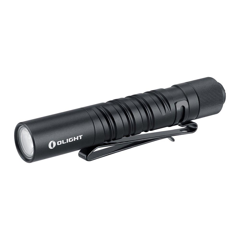 Olight I3T EOS 180 Lumens Dual-Output Slim EDC Flashlight for Camping and Hiking, Tail Switch Flashlight with AAA battery Black - BeesActive Australia