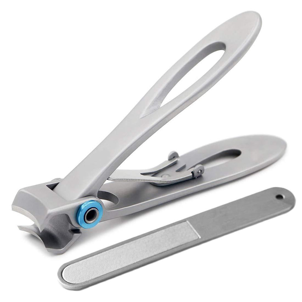 Nail Clippers, Professional Grade Stainless Steel Fingernail Toenail Clippers for Thick Nails, 15mm Wide Jaw Opening Nail Cutter for Men and Women with Nail File - BeesActive Australia