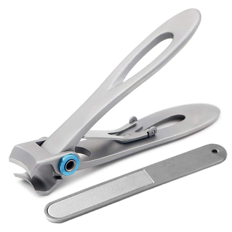 Nail Clippers, Professional Grade Stainless Steel Fingernail Toenail Clippers for Thick Nails, 15mm Wide Jaw Opening Nail Cutter for Men and Women with Nail File - BeesActive Australia