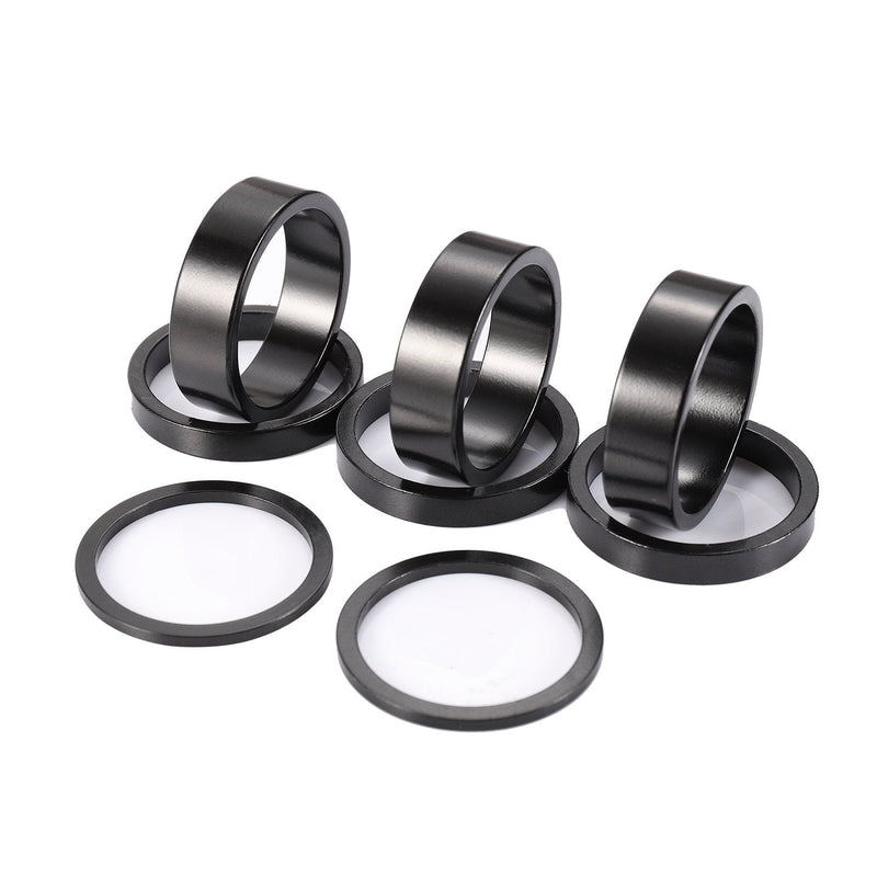 Kbrotech Bicycle Headset Spacer Aluminium Alloy Bike Stem Headset Spacers Fork Washer Fit for 1 1/8-Inch Stem 2mm 5mm 10mm (8pieces) Aluminum alloy - BeesActive Australia