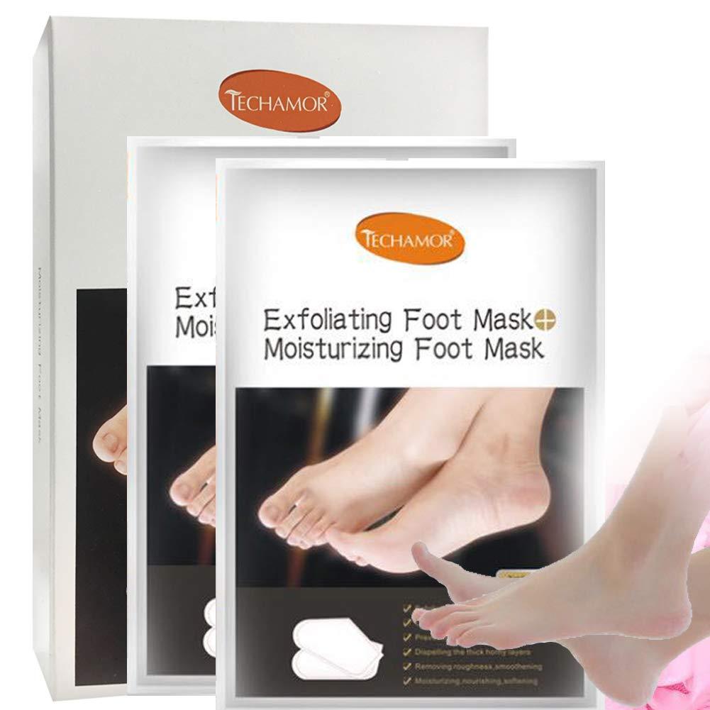Exfoliating Foot Mask,Foot Peel Mask (2 Pairs,) Peeling Away Calluses and Dead Skin Cells,Make Your Feet Baby Soft and Energetic,Exfoliating Foot Mask,Make Your Feet Smooth Like Silk. - BeesActive Australia