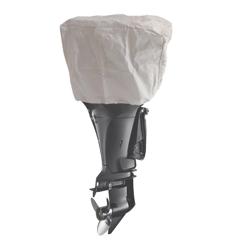 FCOUIID Outboard Motor Cover, 600D Heavy Duty Waterproof Trailerable Boat Engine Cover, Universal for Mercury, Yamaha, Suzuki, Evinrude. Gray (50hp-115hp) 50hp-115hp - BeesActive Australia
