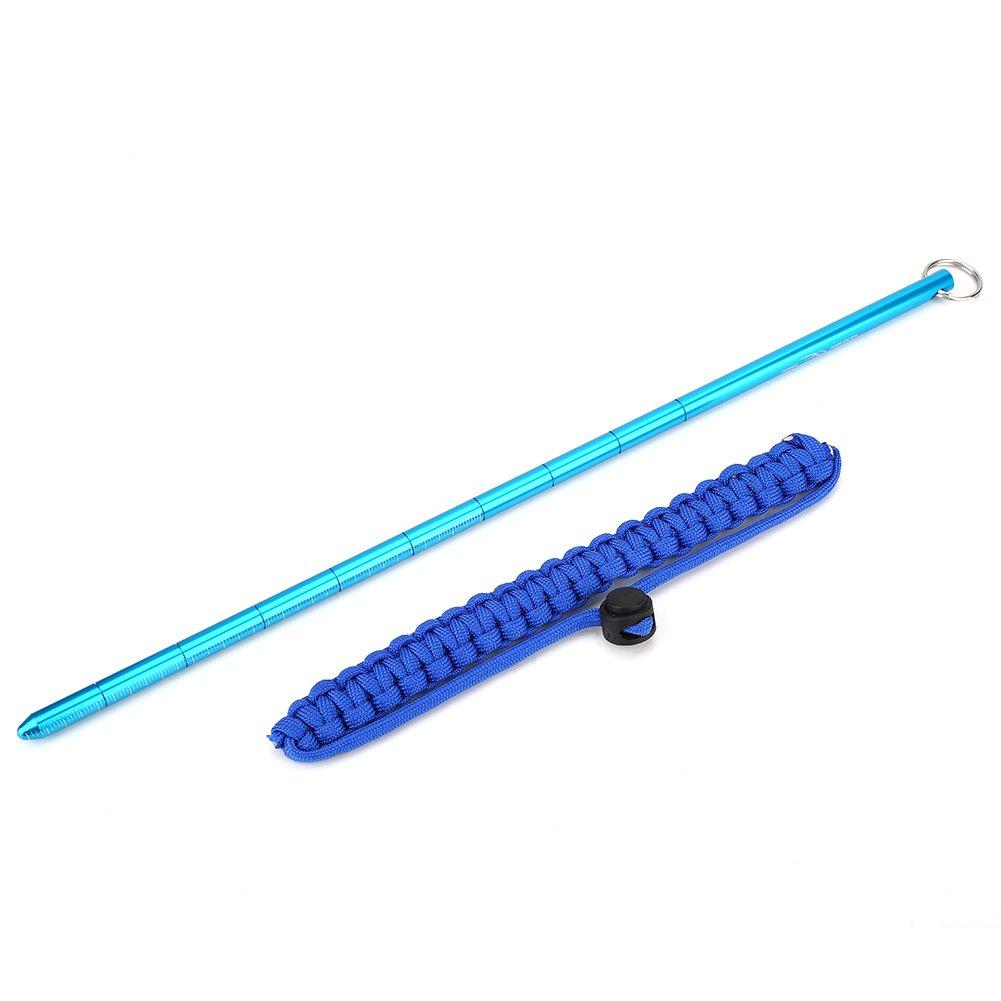 [AUSTRALIA] - Diving Stick, 34cm Aluminum Alloy Noise Maker Rod Pointer with Adjustable Wrist Lanyard Accessories Royal Blue 