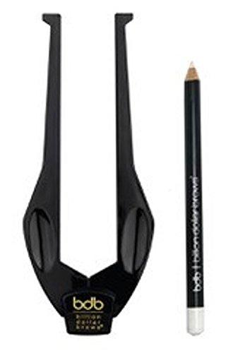 Billion Dollar Brows 2-Piece Brow Buddy Contour Stencil Microblading Kit for Symmetrical Eyebrows, Black - BeesActive Australia