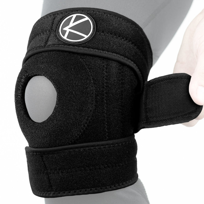 Plus Size Copper Knee Brace for Women and Men - Open Patella Adjustable Knee Brace with Side Stabilizers. Copper Knee Brace for Meniscus Tear, Knee Pain & Arthritis in Sizes XL-6XL Black Size 2 (XL/2XL/3XL): Knee 16'' - 21'' - BeesActive Australia