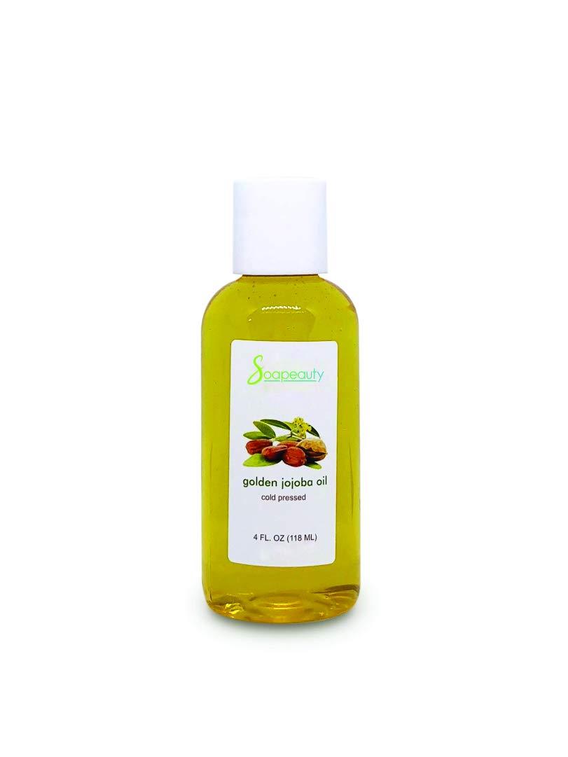 JOJOBA OIL Organic Cold Pressed Unrefined | 100% Pure Natural Golden Jojoba Oil | Carrier for Essential Oils, Moisturizer for Skin, Face & Hair, Massage, Soap Making | Sizes 4 OZ - BeesActive Australia