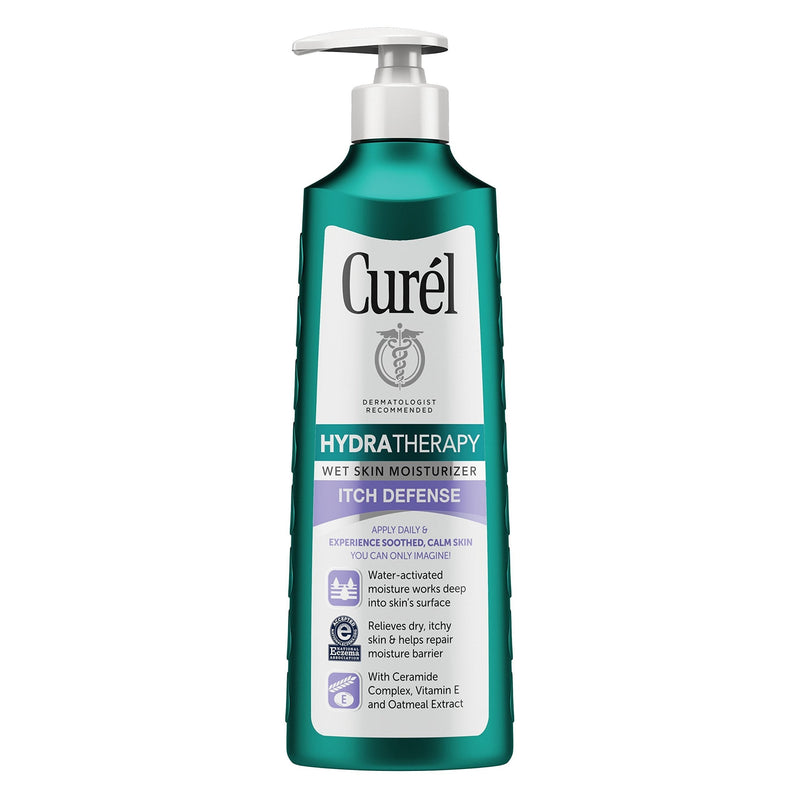 Curél Hydra Therapy, Itch Defense Moisturizer, Wet Skin Lotion, 12 Ounce, with Advanced Ceramide Complex, Vitamin E, & Oatmeal Extract, Helps to Repair Moisture Barrier Curél Hydra Therapy, Itch Defense Moisturizer, Wet Skin Lotion, 12 Ounce - BeesActive Australia