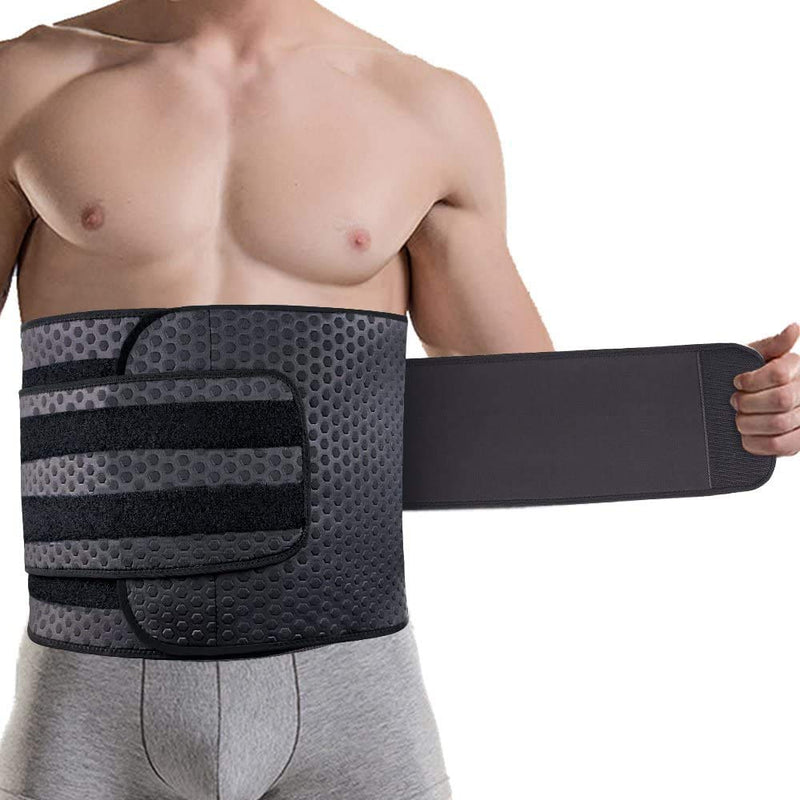ZOHUMI Wasit Trimmer for Men, Neoprene Ab Belt Widening Waist Trainer with Adjusted Straps for Weight Loss and Back Support L 34-38inch - BeesActive Australia